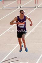 Niall Flannery, 400 metres hurdles at the Glasgow Diamond League. Photo: David T. Hewitson/Sports for All Pics